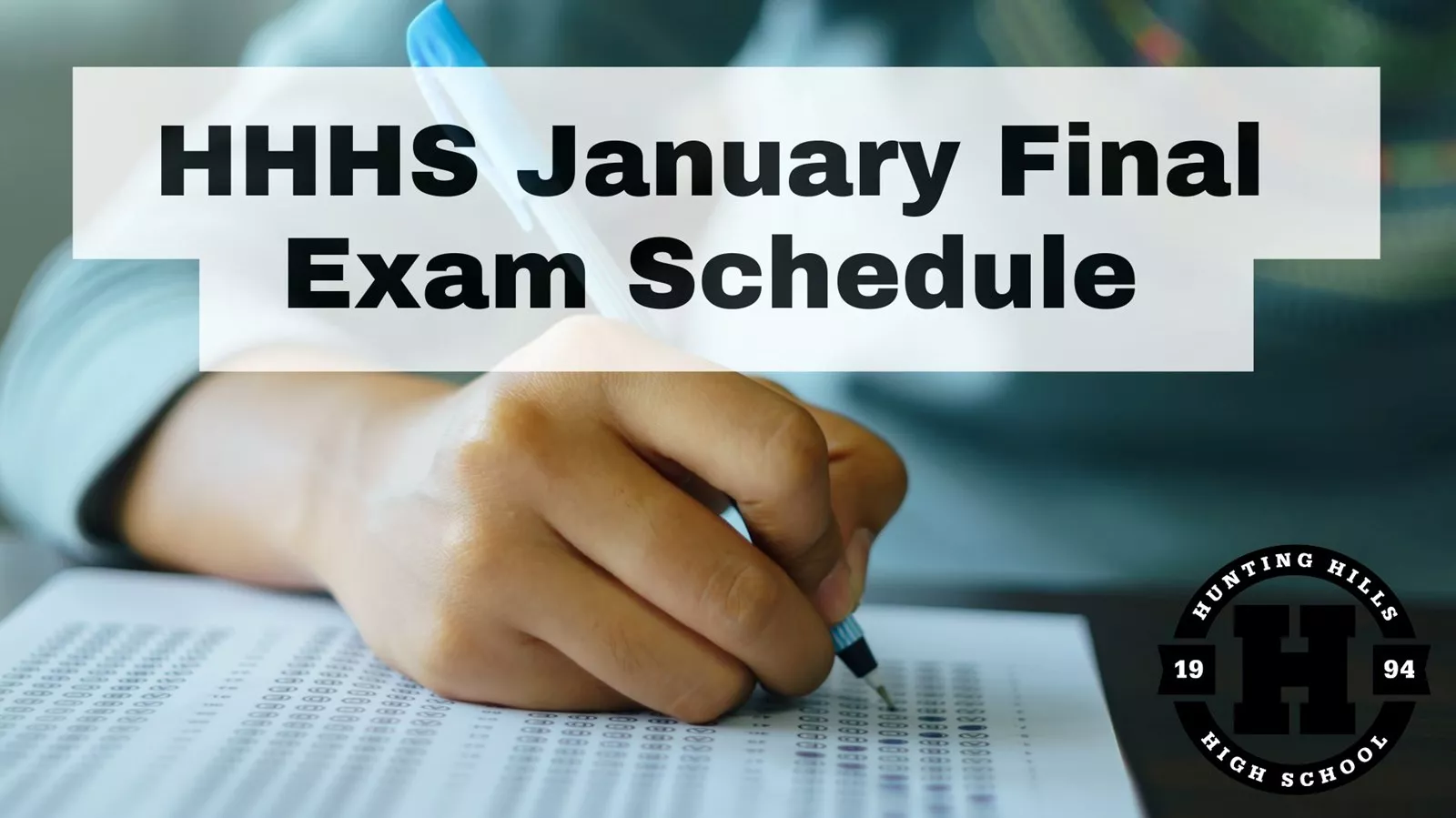 January Exam Schedule